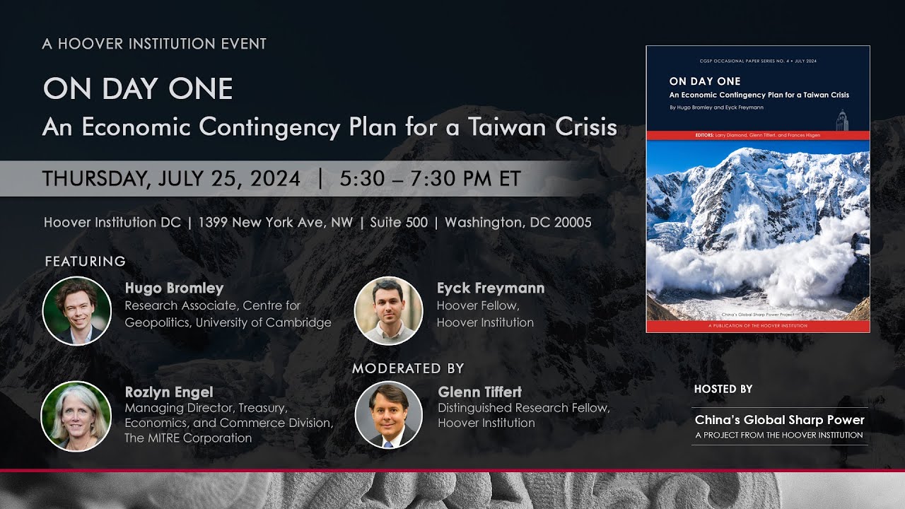On Day One: An Economic Contingency Plan For A Taiwan Crisis | Hoover Institution