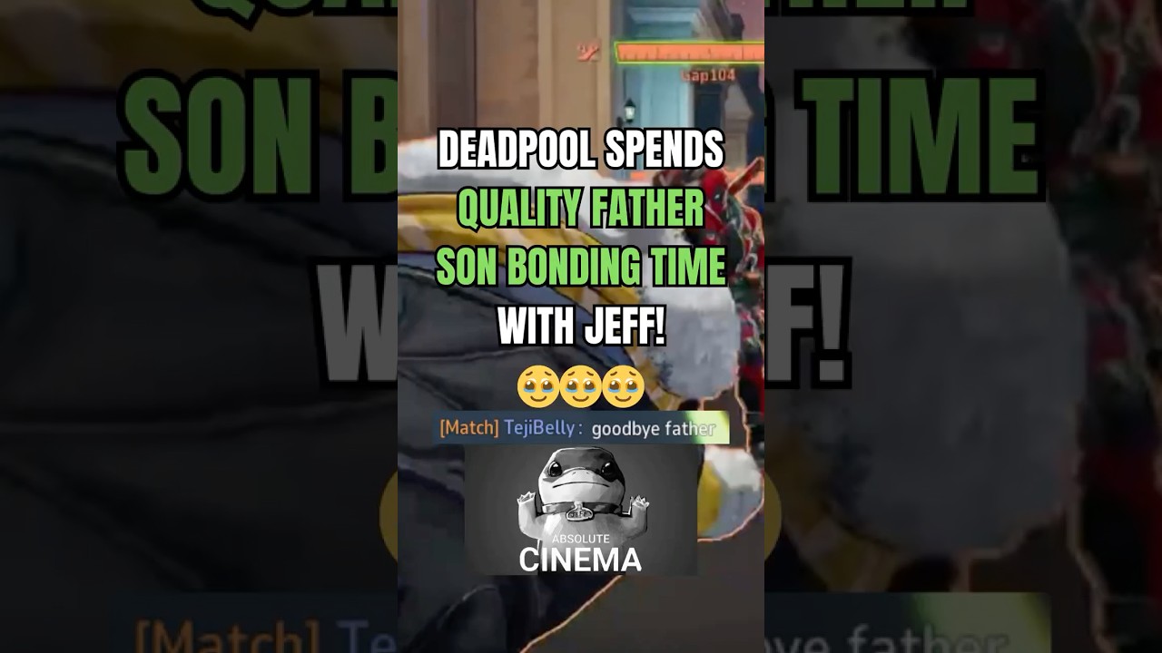 DEADPOOL SPENDS QUALITY TIME WITH HIS SON JEFF! 🥹🥹🥹 #marvelrivals #deadpool #jeff #bonding #funny