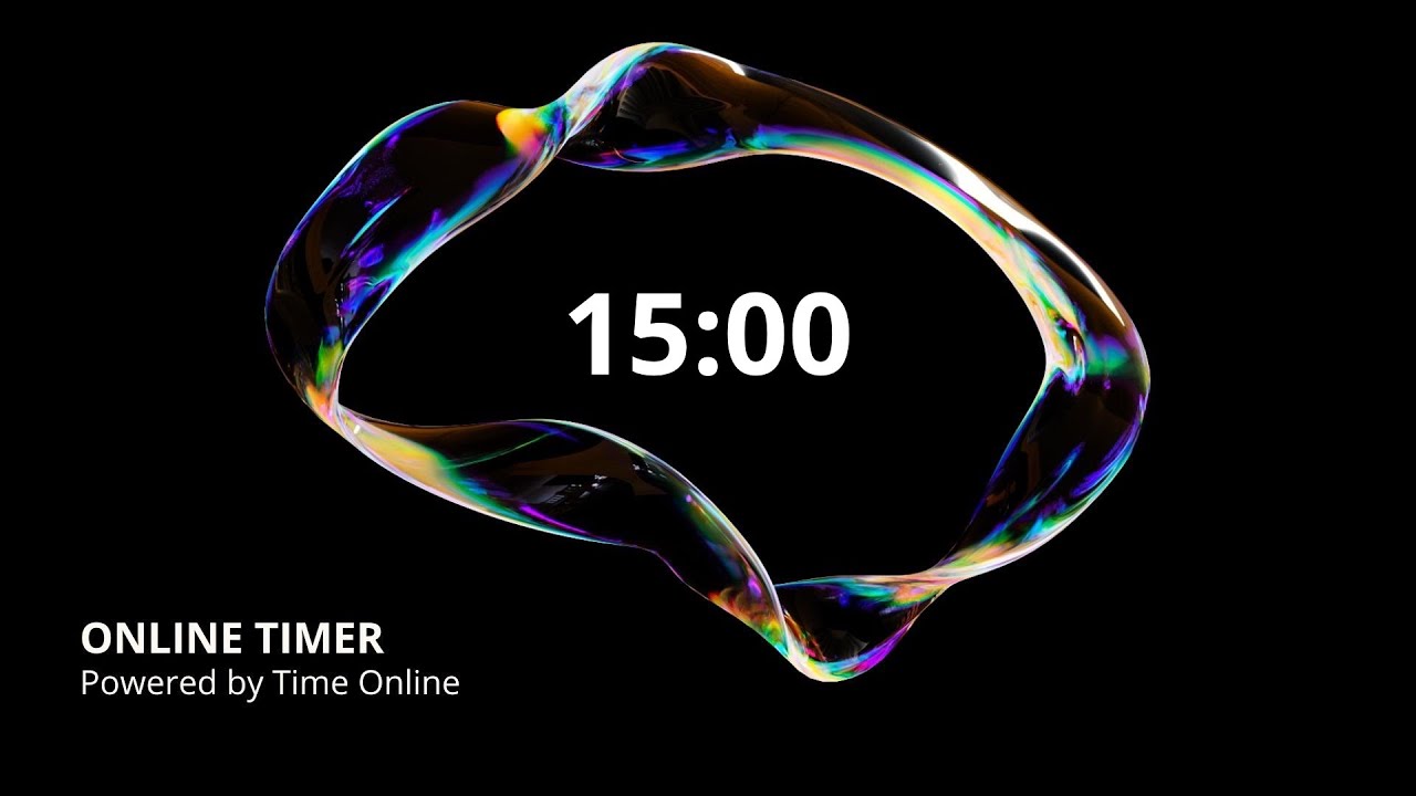 15 Minute Countdown Timer | HD Minimalist Clock for Focus & Productivity | Time Online