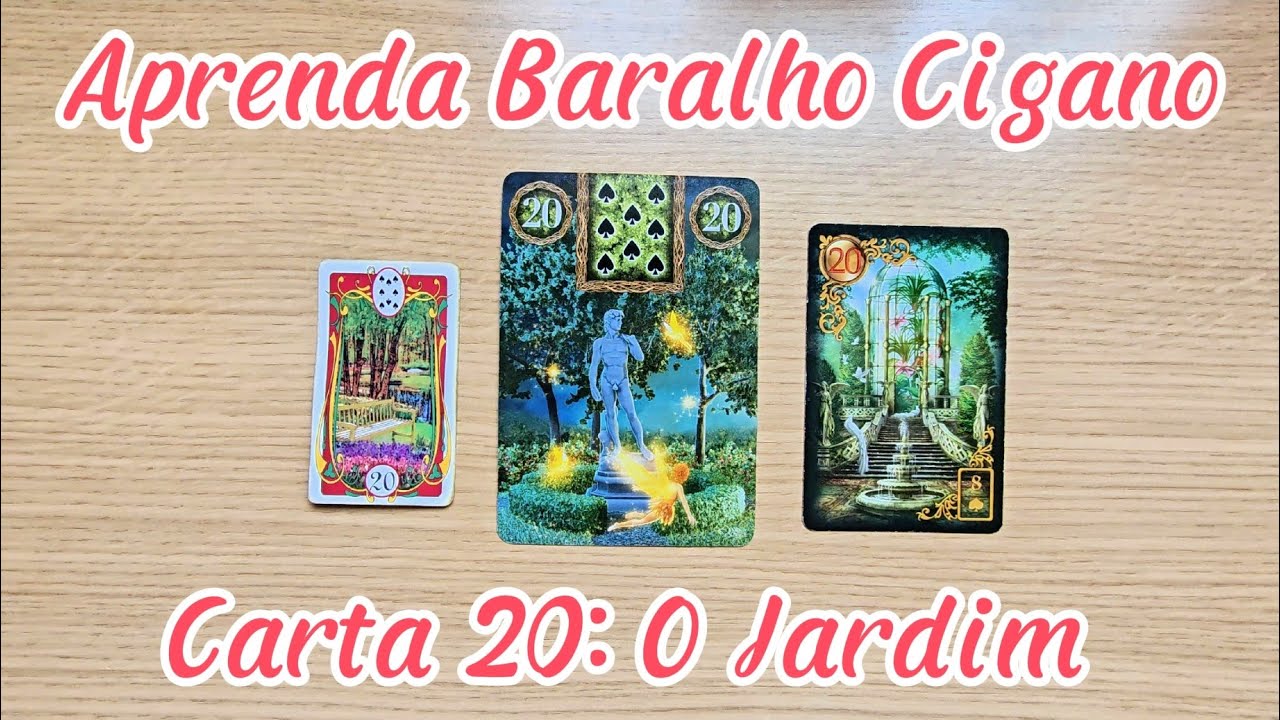 Aprenda Baralho Cigano Grátis. Carta 20: O Jardim