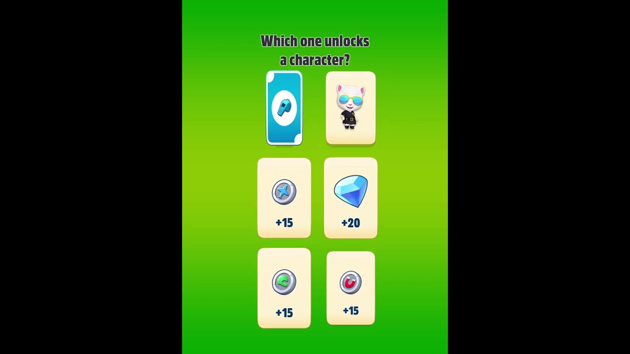 Talking Tom Gold Run Lucky Cards Unlock Agent Angela at Sports League