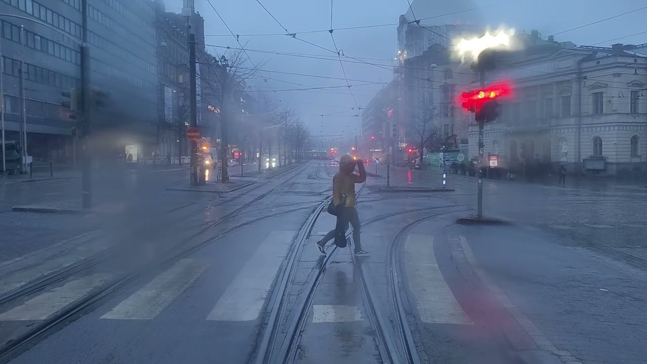 Helsingin raitiolinja 1 Eira-Paavalinkirkko-Eira. Helsinki tramline 1. @hslhrt @kaupunkiliikenne