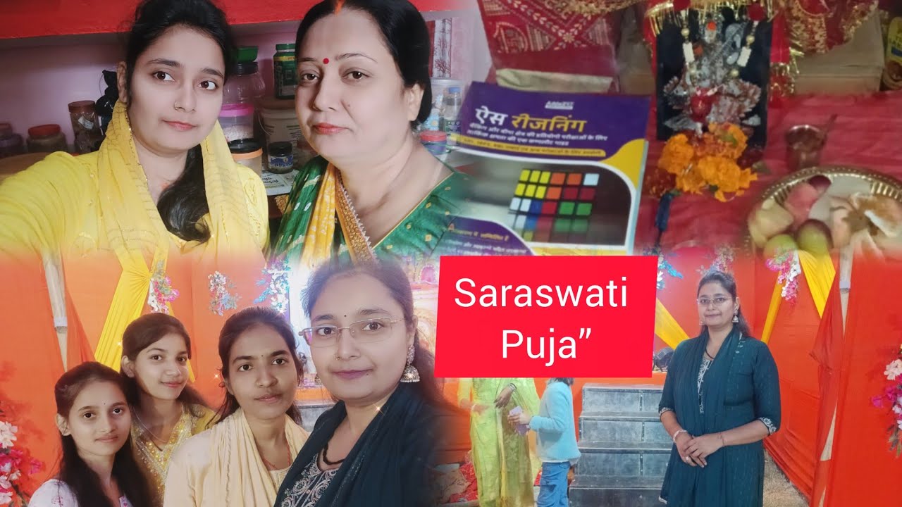 “Festival day with friends | Saraswati Puja vlog”- 22/30 days challenge 🙂