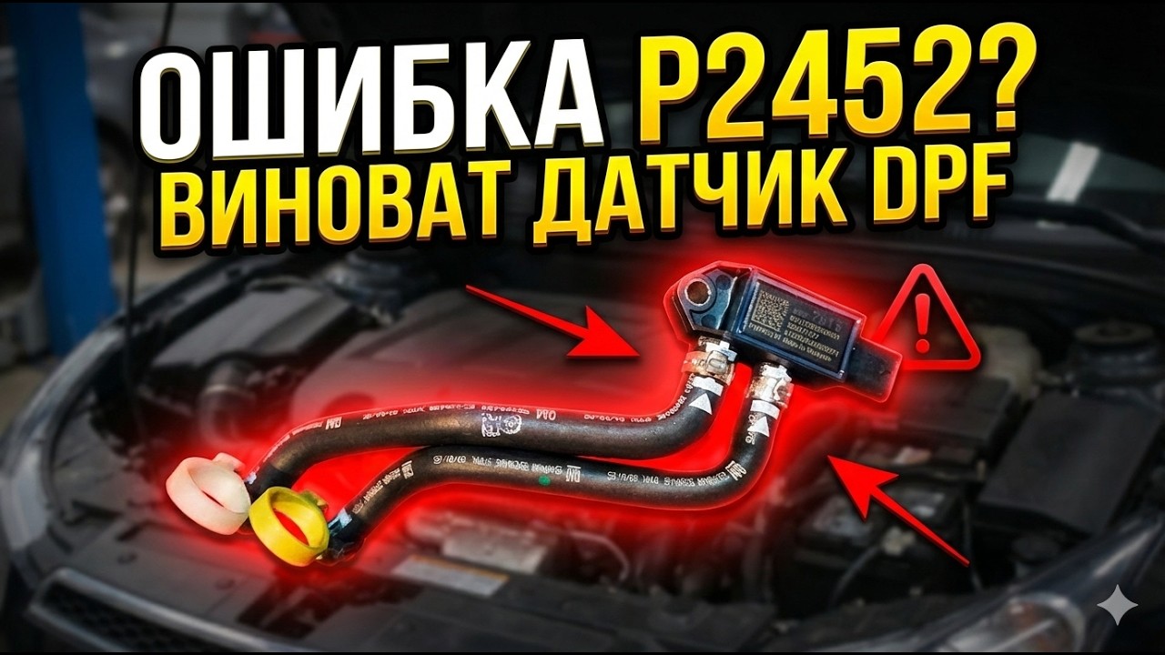 Ошибка P2452? Меняю датчик DPF на Astra K