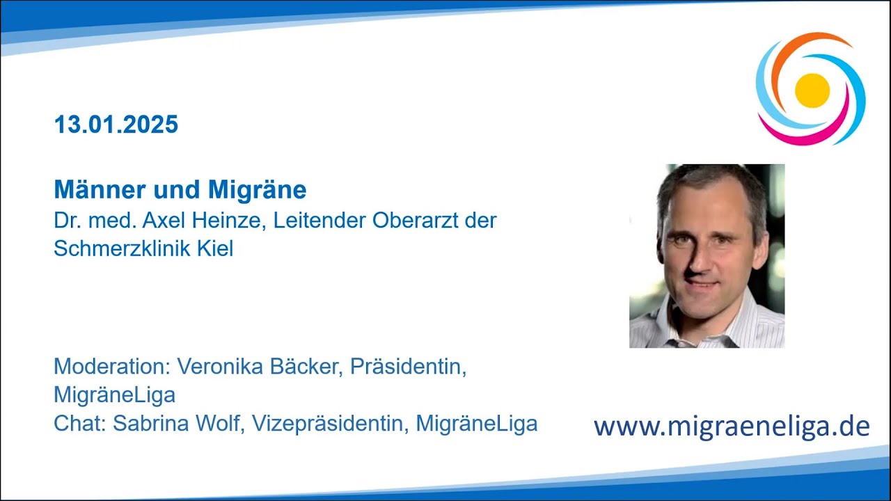 MigräneLiga Seminare 2025 | Männer und Migräne | Dr. med. Axel Heinze