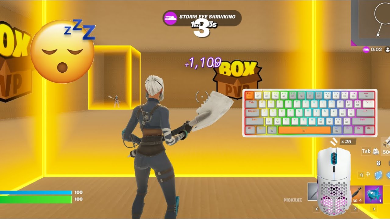 ASMR Fortnite Chill 💤 Box Fight Zone Gameplay Smooth📦