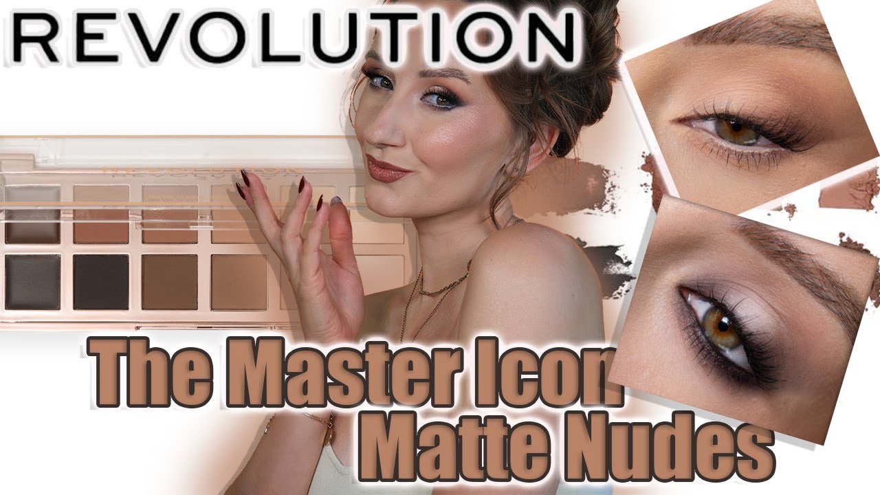Revolution The Master Icon Matte Nudes Eyeshadow Palette Review! 2 looks, swatches 😉