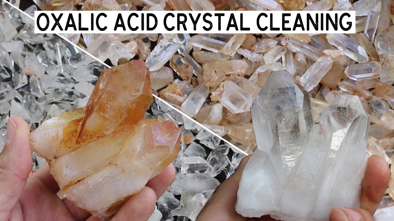 HOW TO CLEAN CRYSTALS with Oxalic Acid | Cheap & Simple DIY Mineral Cleaning