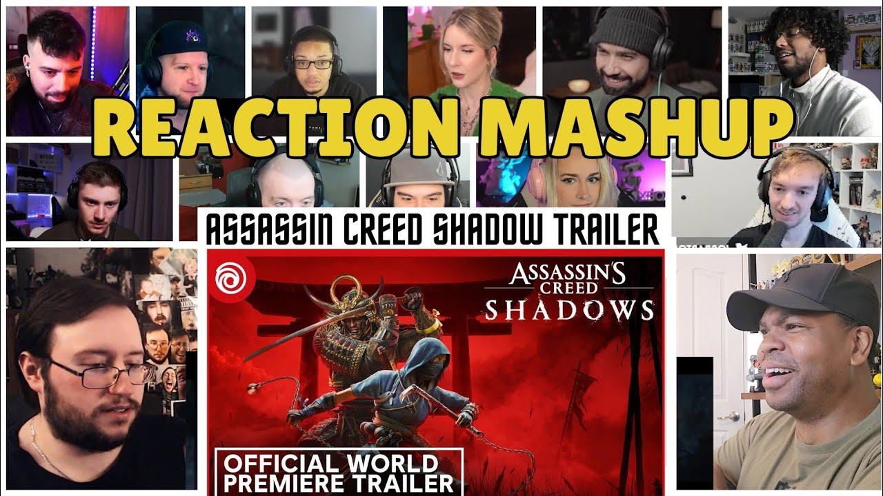 Подборка реакций на трейлер Assassin's Creed Shadows | Анонс трейлера