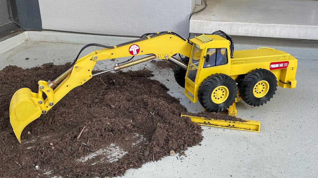 3D printed Pingon 14C excavator first tests