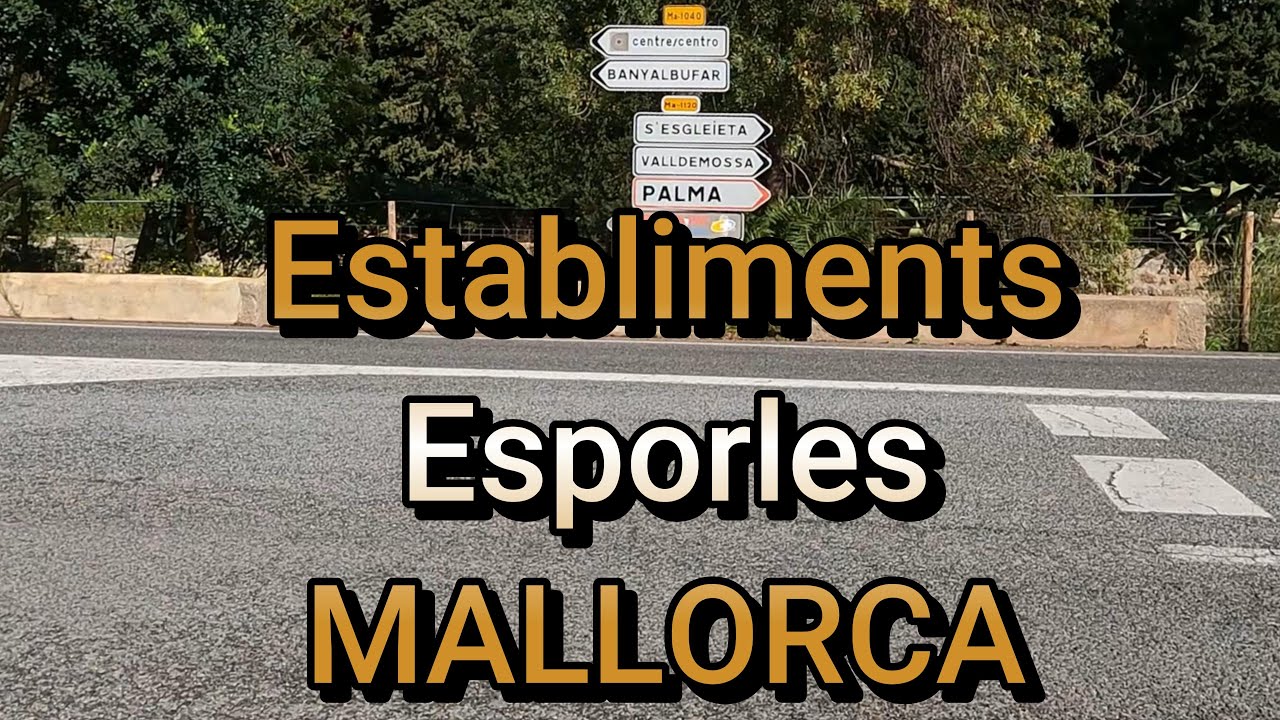 Beautiful bike ride on back roads from Establiments to Esporles - Mallorca.