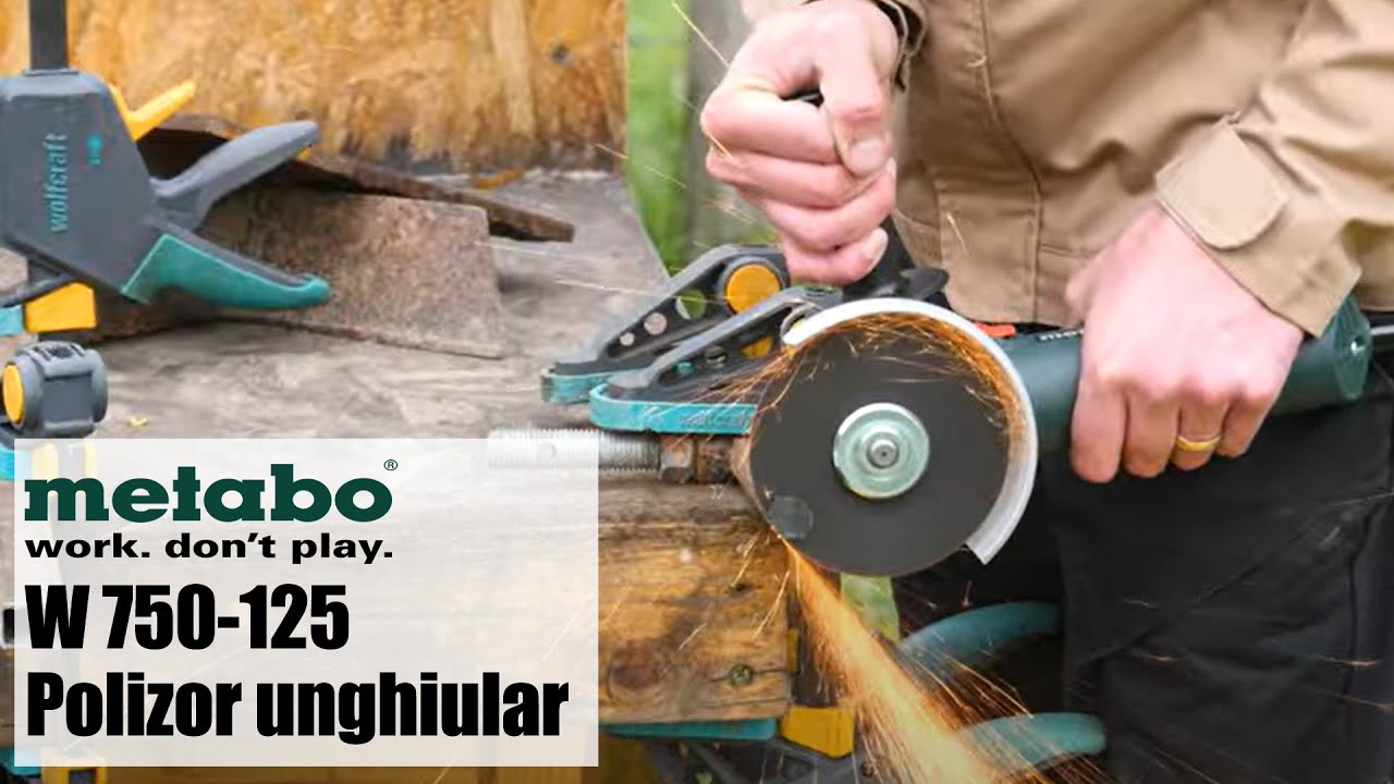 Metabo W 750-125 - Polizor unghiular, 750 W, 125 mm - Prezentare&Test în sarcină