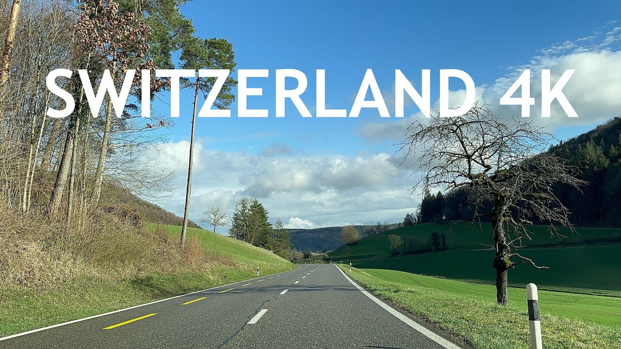 🇨🇭Driving in Switzerland 4K HDR - Canton of Aargau