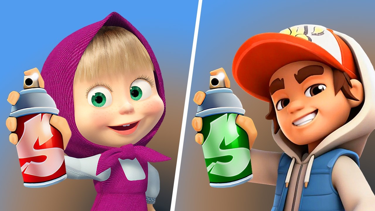 Masha And The Bear Run VS Subway Surfers City, Masha Bear Game, Subway Surfers New Game