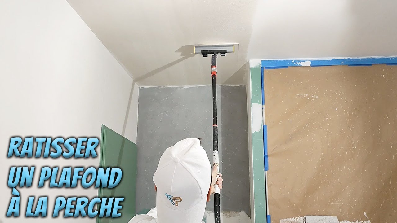 Ratisser un plafond à la perche et à la lame à lisser - MASTERCLASS