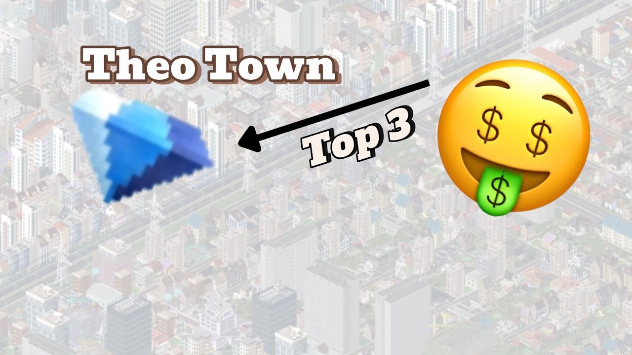 3 способа как заработать алмазы в Theo Town 