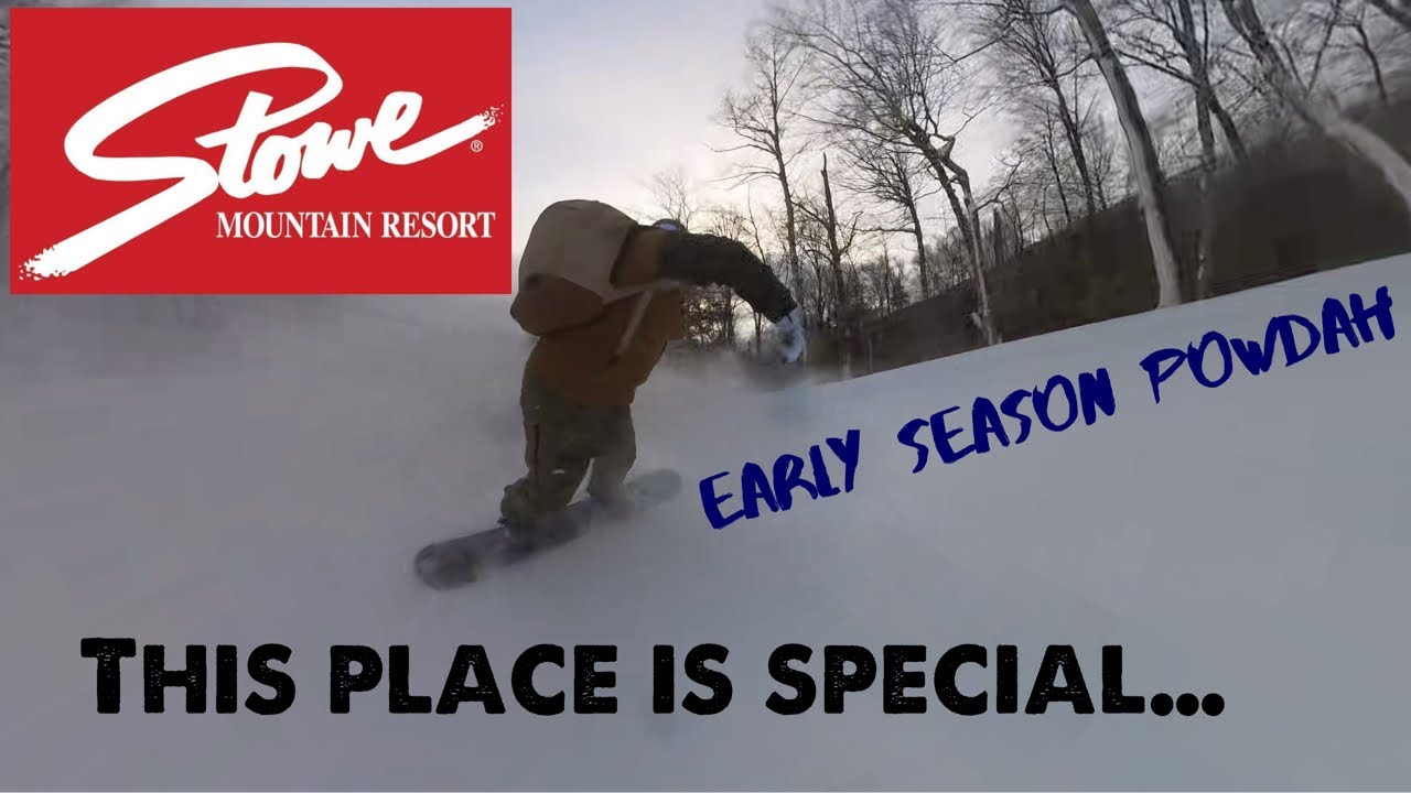 Stowe Mountain Resort POW day in December
