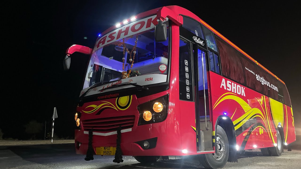 Ashok Travels Ashok LEYLAND BS6 AC Sleeper Gwalior To Indore