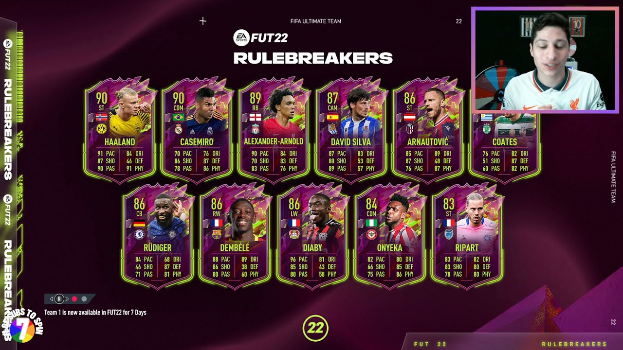 RULEBREAKERS TEAM #1! Nkunku SBC & Antonio OBJ! FIFA 22 - Daily Content Review
