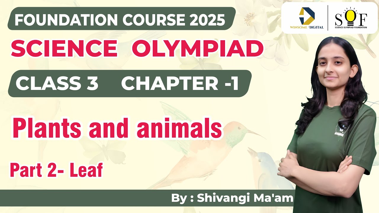Science Olympiad Class 3 | Chapter 1- Plants and animals | SOF NSO 2025 | Science olympiad Class