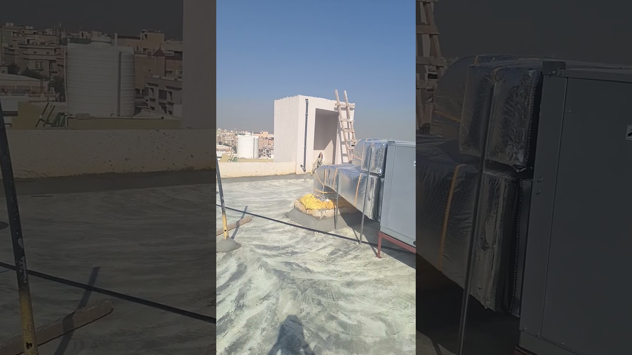 #hvac # roof top package Unit # Gi duct connection with machine