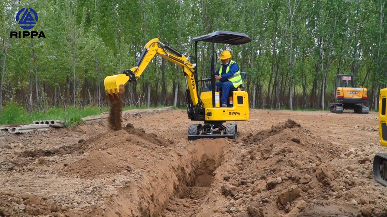 R319 mini excavator operation display
