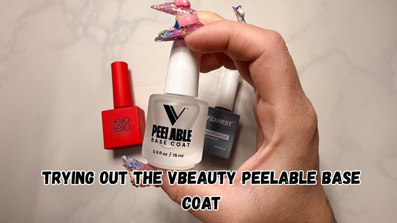 ☆⭐️ Testing the VBeauty peelable base coat⭐️☆  is this my new fave?