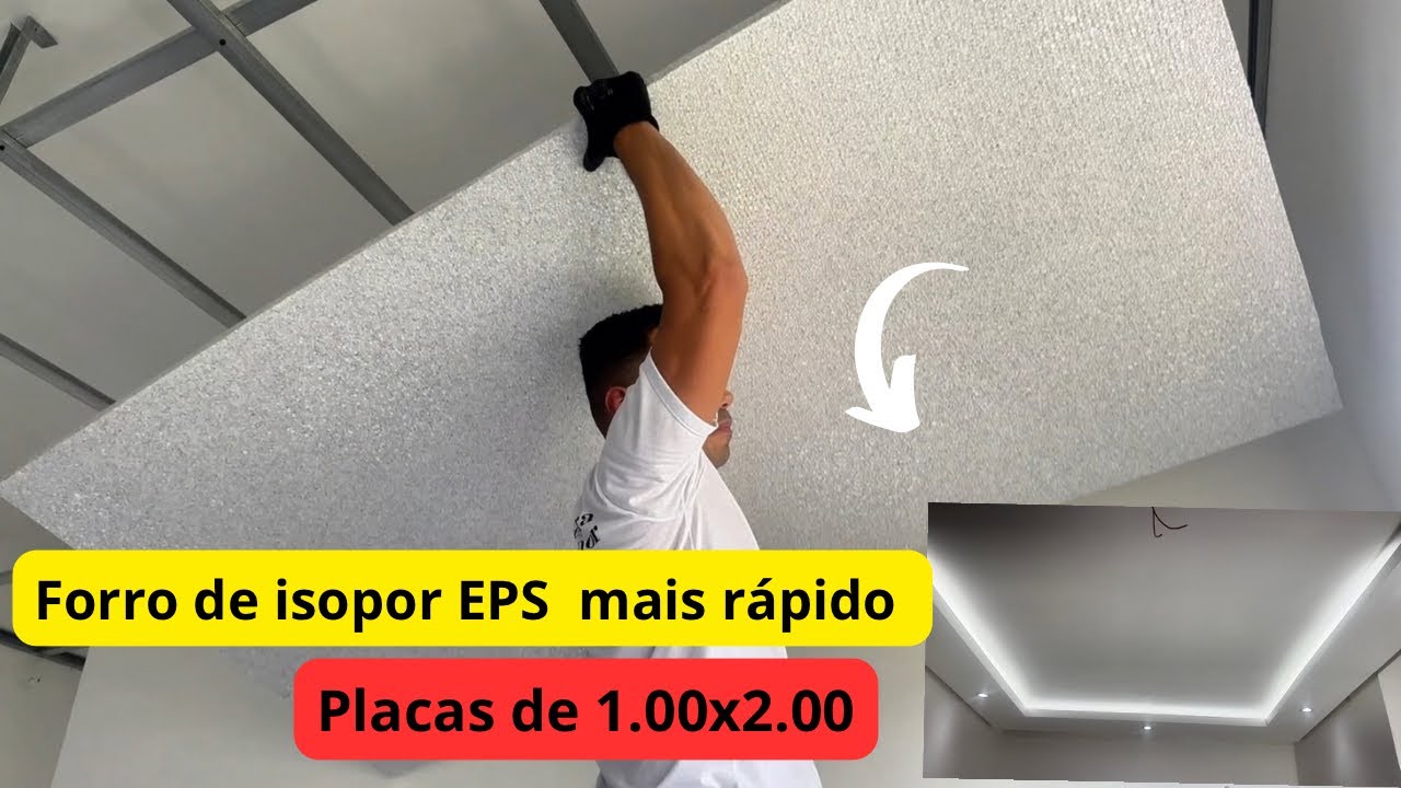 O jeito mais r&aacute;pido de fazer forro de isopor (resultado incr&iacute;vel!)