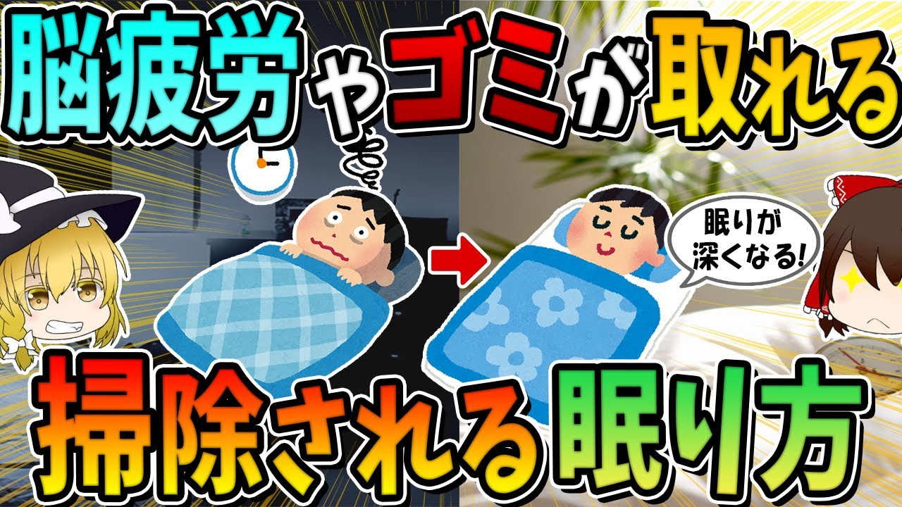 【総集編】脳疲労やゴミがゴッソリ取れる眠り方！3選
