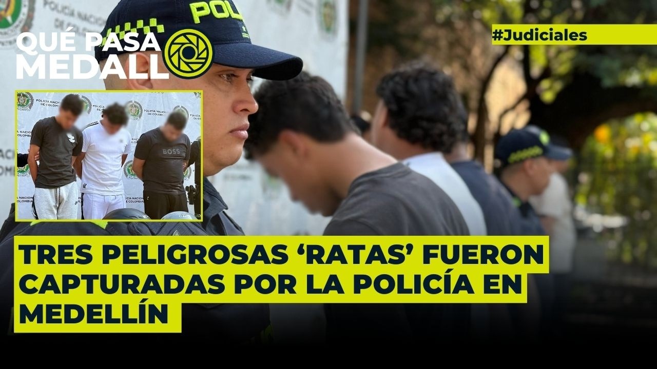 Tres fleteros capturados en Medellín
