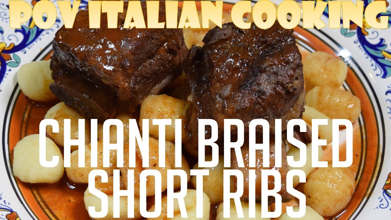 Chianti Braised Short Ribs - POV Italian Cooking Episode 63