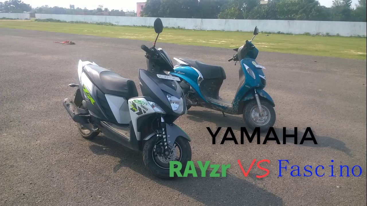 YAMAHA RAYzr VS FASCINO race bike riders 2017