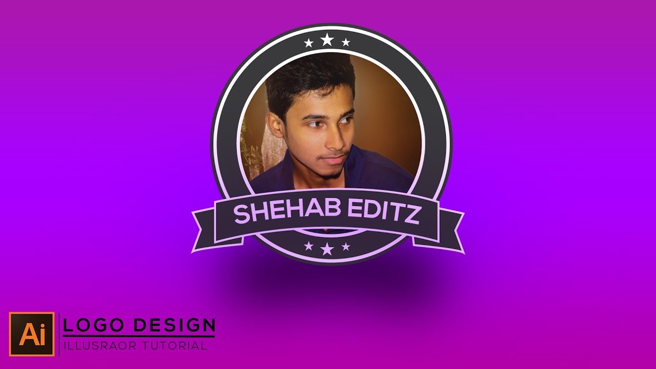 How to create A Rounded Ribbon logo in Illustrator