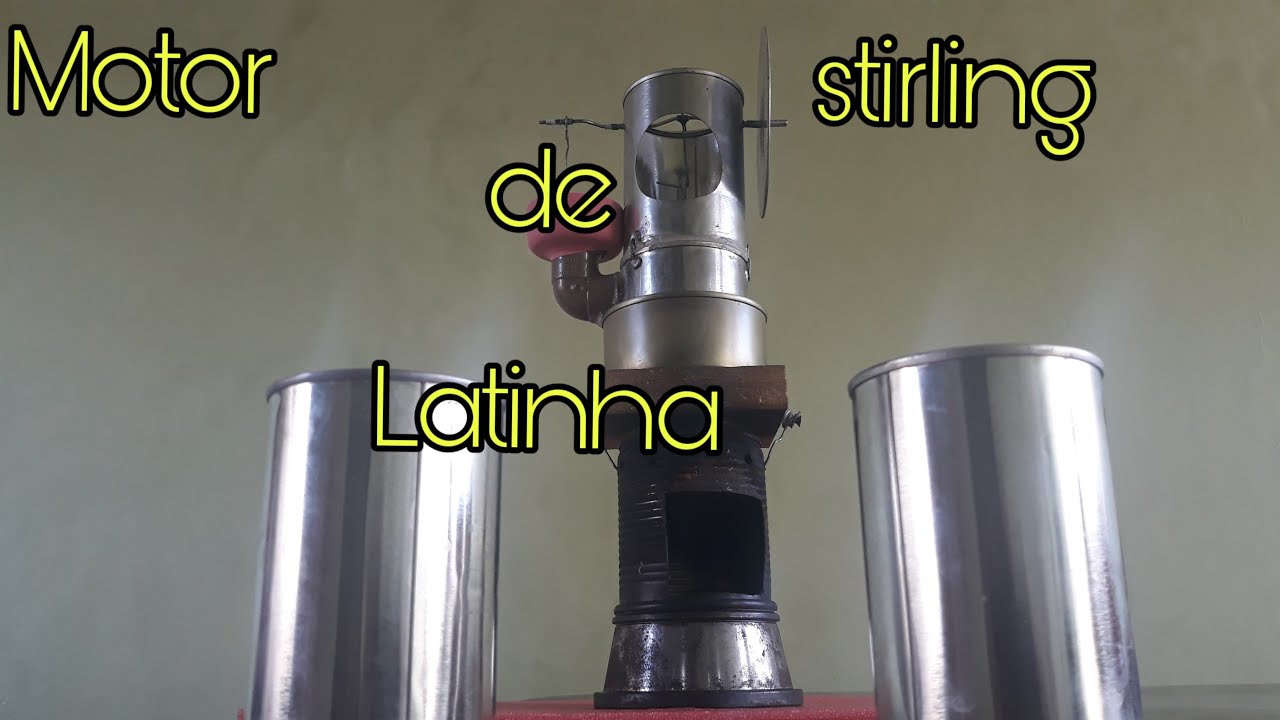 Motor stirling de Latinha 1.800 RPM