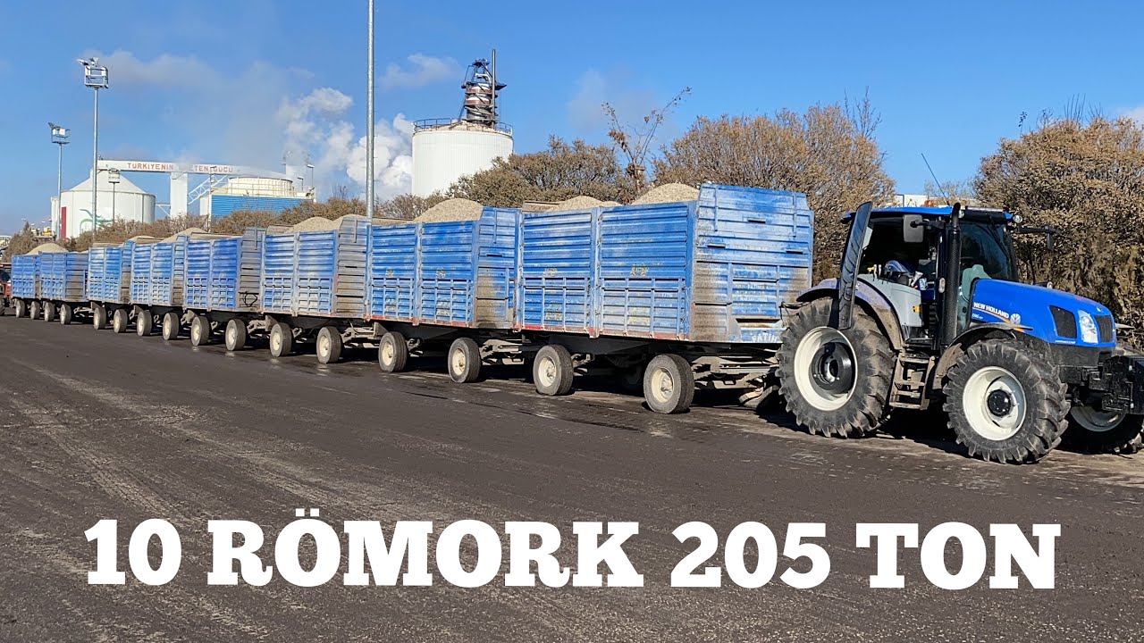 205 TON ŞEKERPANCARI KÜSPE NAKLİYESİ NEW HOLLAND TR6.120