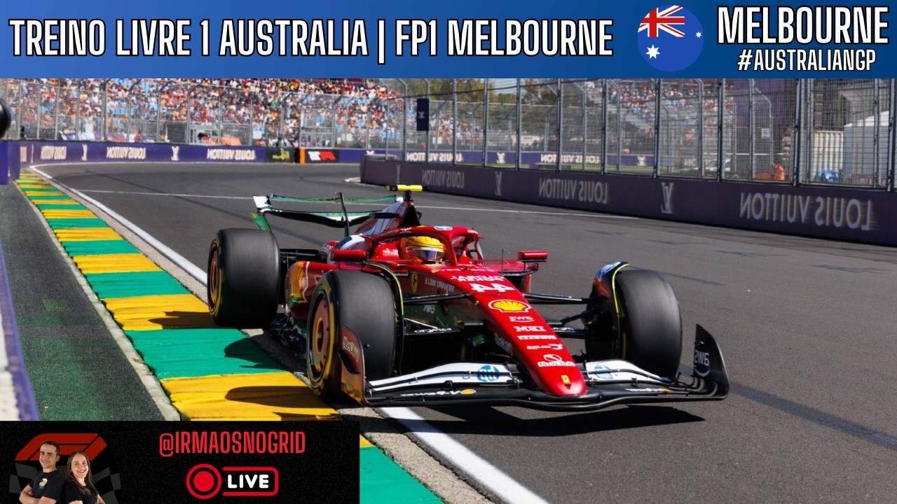 FORMULA 1 AO VIVO TREINO LIVRE 1 AUTRALIA GP MELBOURNE FP1 GRANDE PRÊMIO TL1 2026 | LIVE TIMING