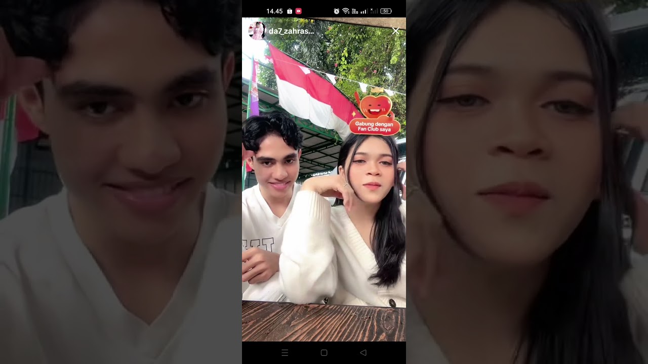 Ya Allah tiba2 Zahra DA7 live bareng Eby guys.... 