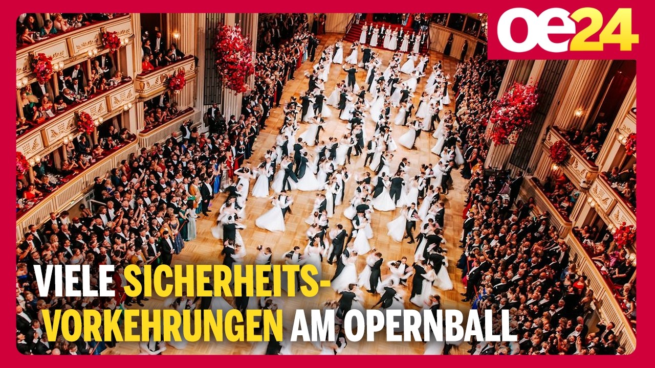 Viele Sicherheitsvorkehrungen am Opernball