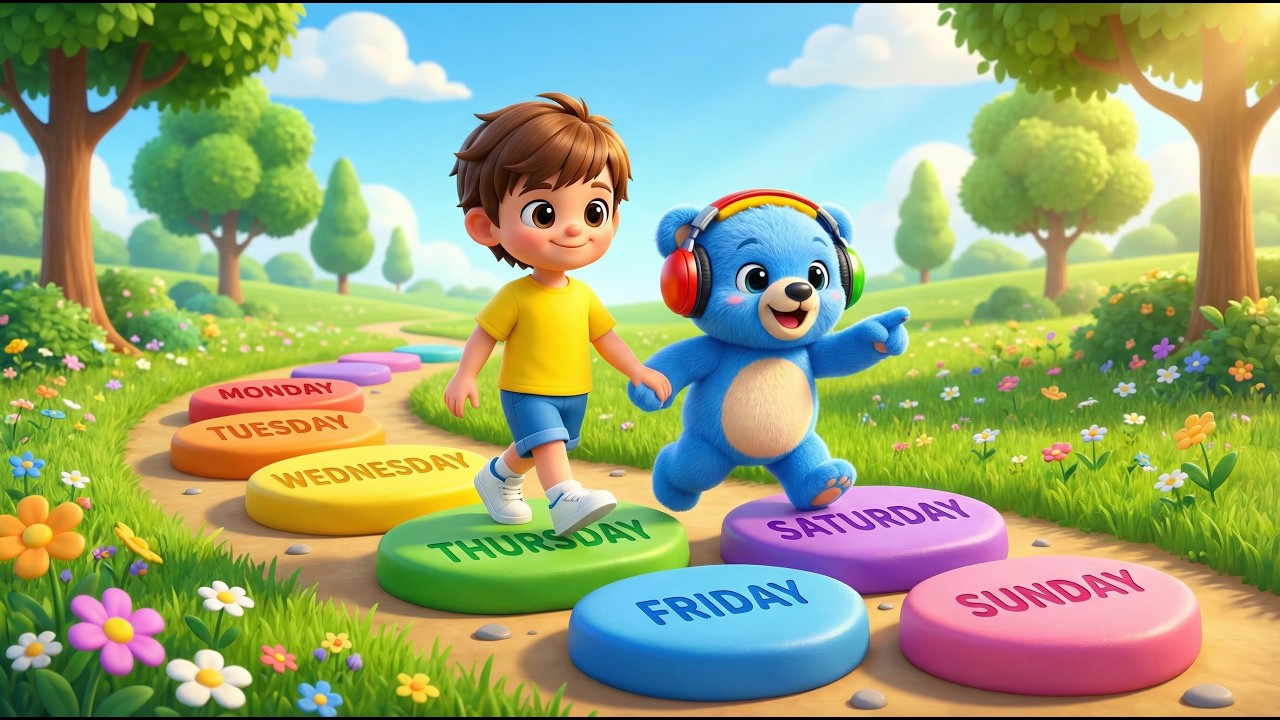 Days of the Week Song 🗓️ Learn 7 Days of the Week | Nursery Rhymes & Kids Songs