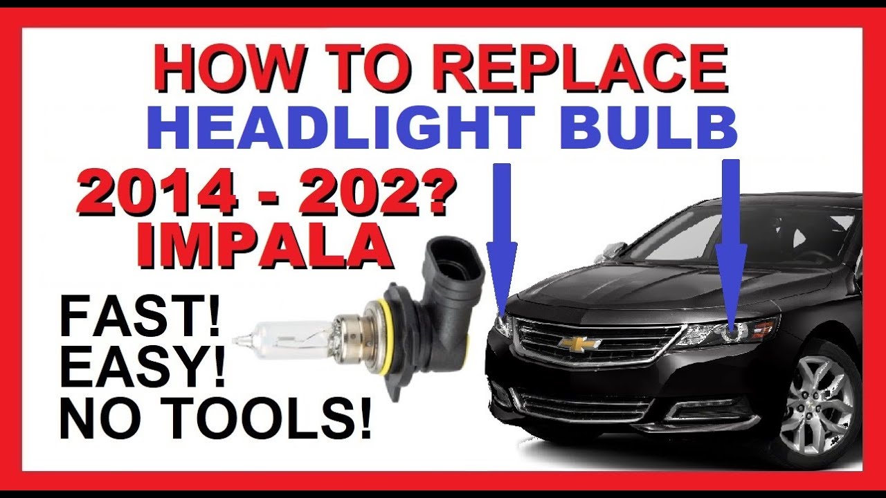 Как заменить лампу в фаре || Chevrolet Impala 2014–2020 годов || Обе стороны || Быстро, просто, б...