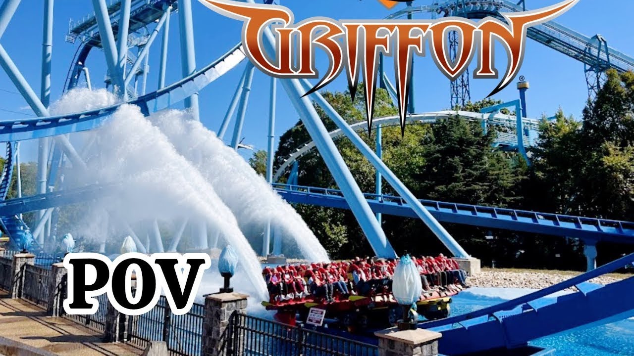 Griffon POV – 205‑ft Vertical Drop! Busch Gardens Williamsburg Dive Coaster