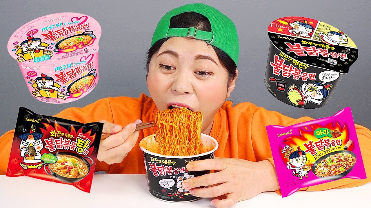 Mukbang Korean Fire Spicy Noodle  DONA MUKBANG