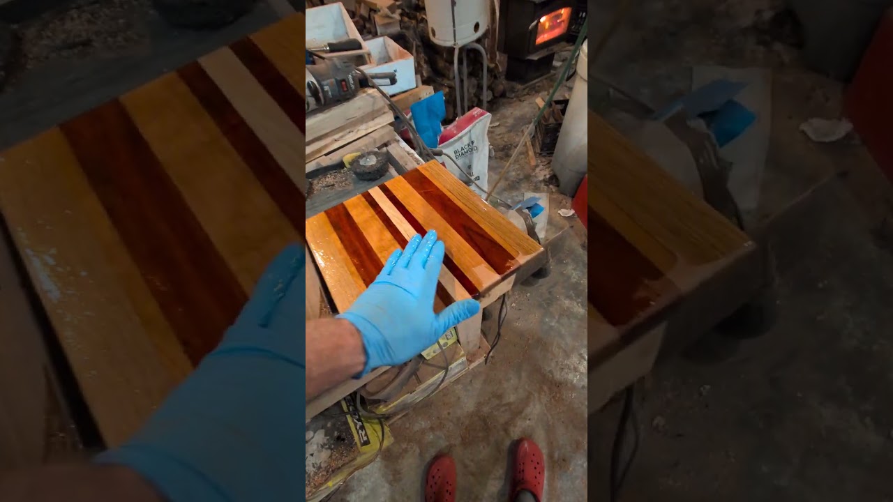 Finishing cutting boards 