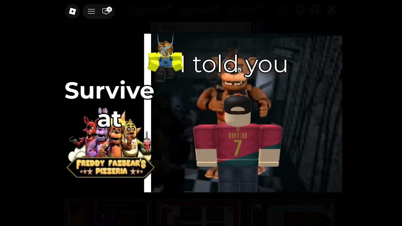 Watching random players fnaf movie in my movie 