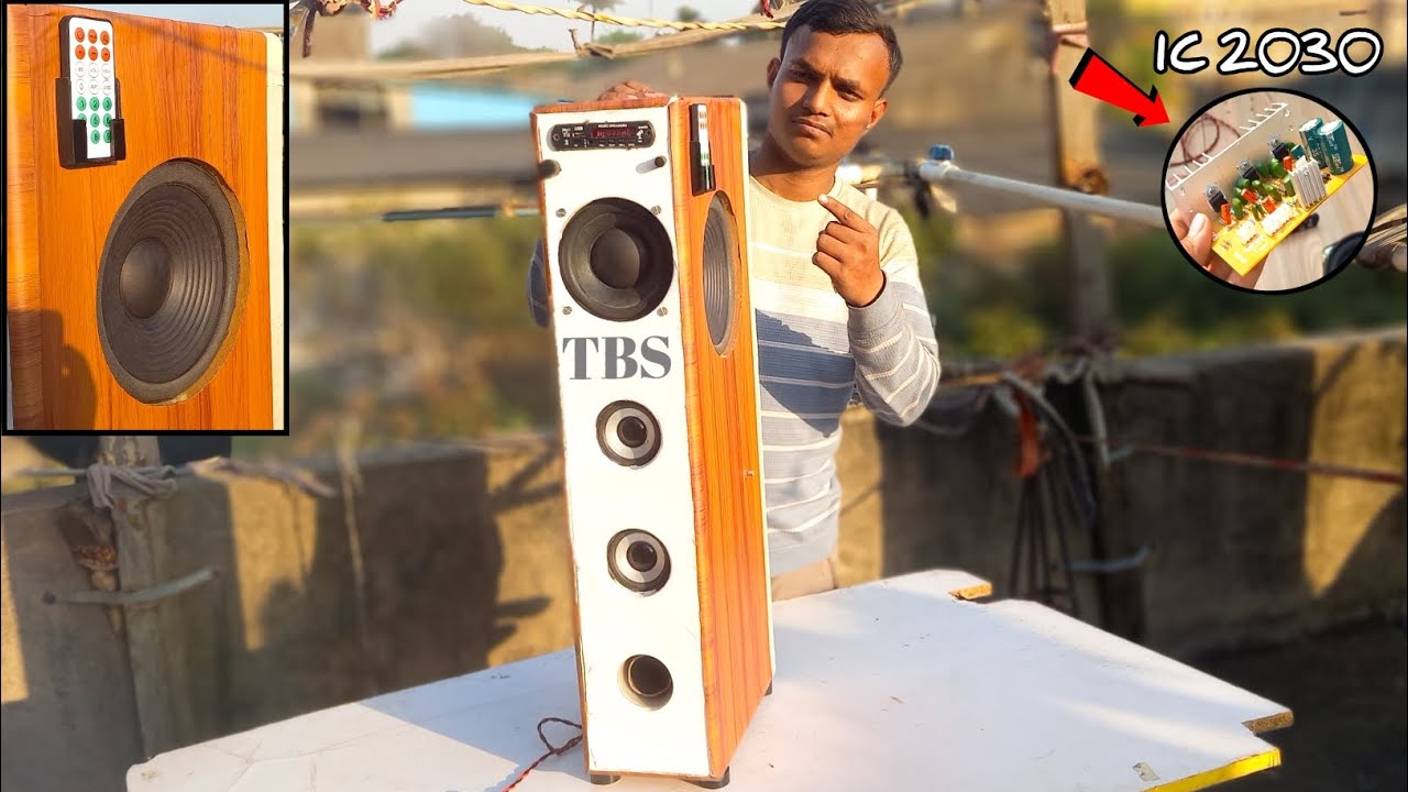 How To Make Tower Speaker At Home Using Ic 2030 Amplifier board | Tower Speaker Kaise Banaye |