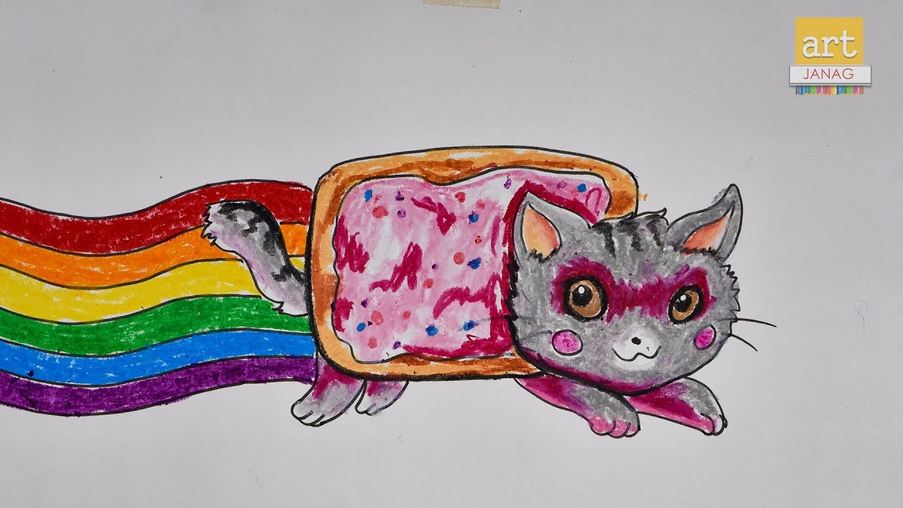 How To Draw The Nyan Cat II By Art JanaG