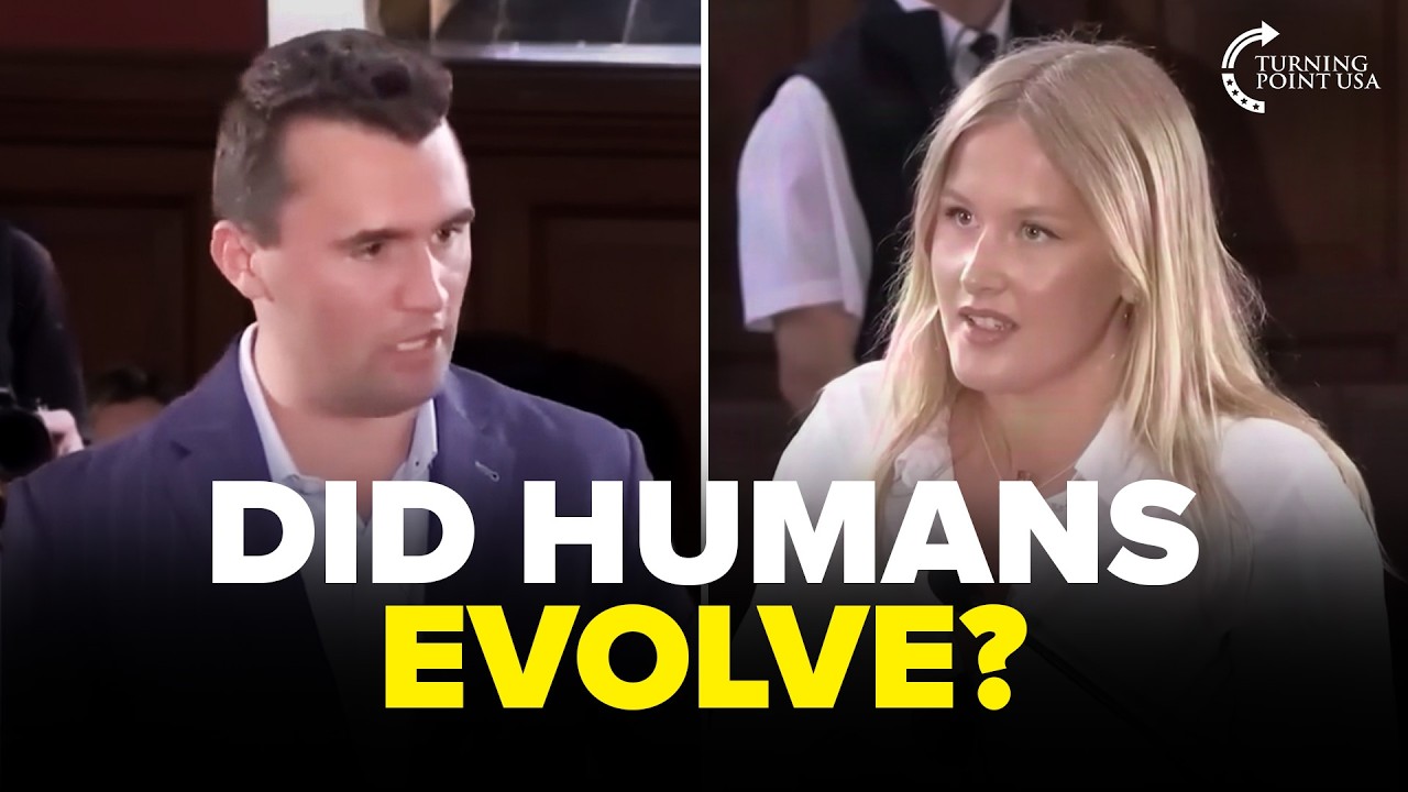 Charlie Kirk Pushes Back on Student's Evolution Claim