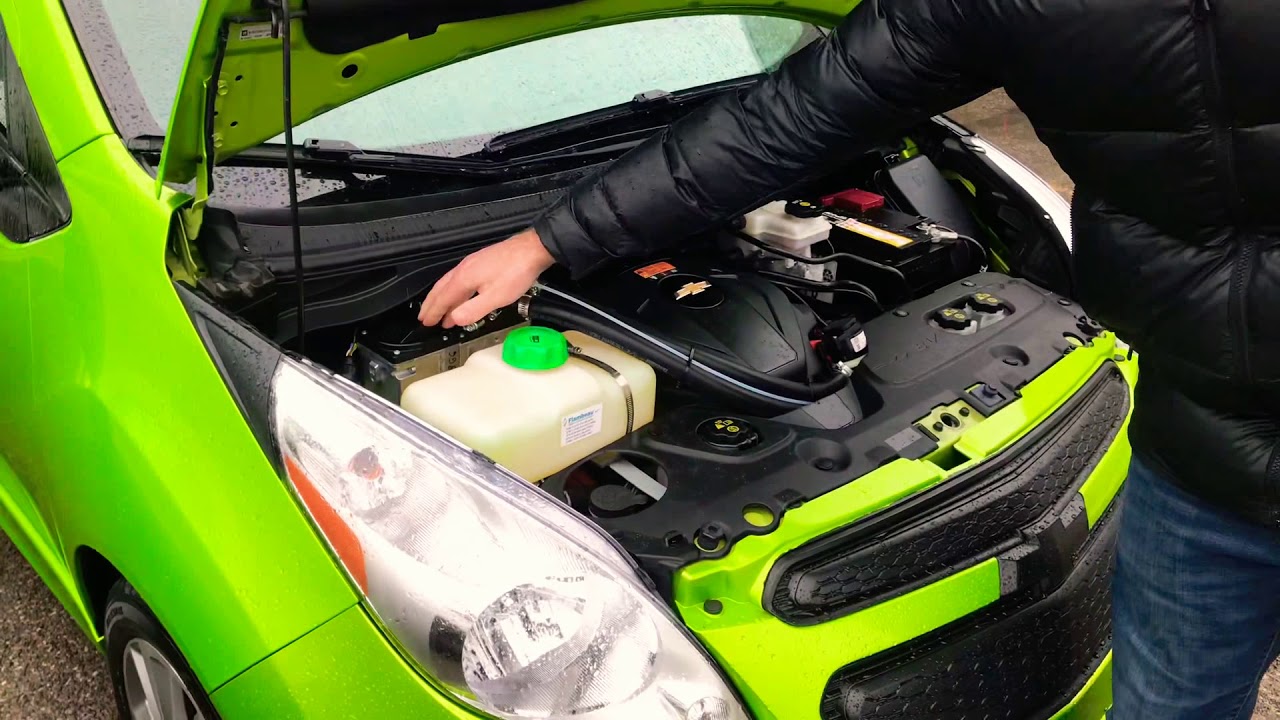 Système de chauffage diesel espar sur une Chevrolet Spark ev