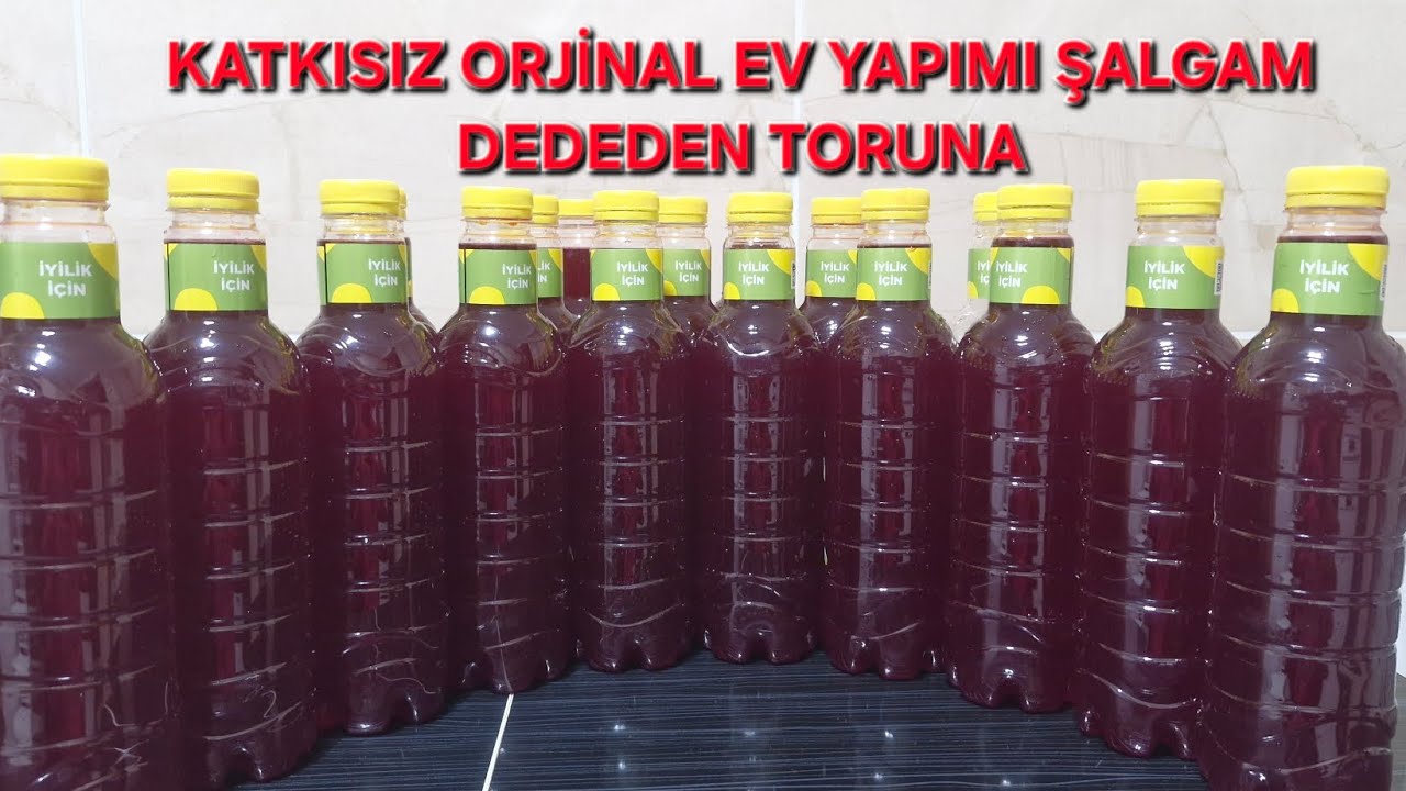 Katkısız ORJİNAL Ev Yapımı ŞALGAM Nasıl Yapılır  🍷🥕🌶 💯💯 garantili dededen toruna tarif ...