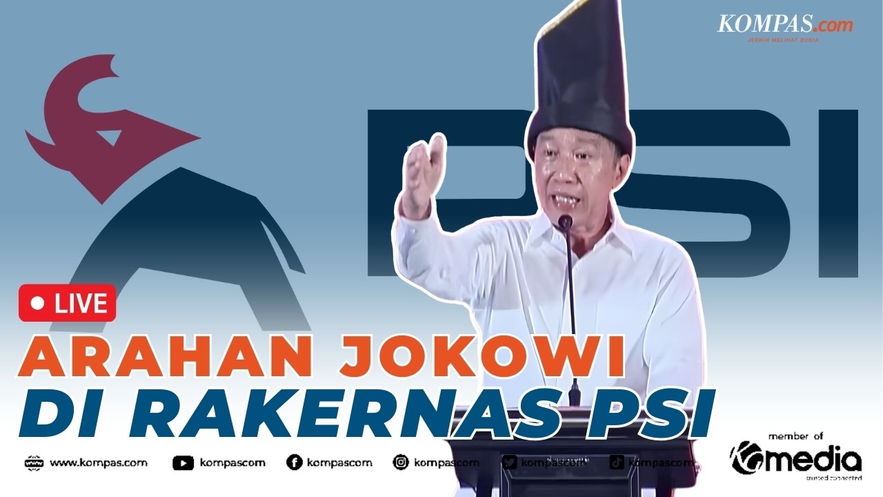 Jokowi Pidato di Rakernas PSI, Beri Arahan untuk Kader